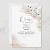 Orchids Pampas Grass Baby in het Baby shower Bloom Kaart (Voorkant)