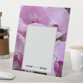 Orchids Reclamebord Met Voetstuk