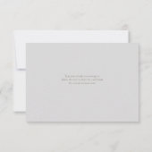 Orchids Reverie Ivory Formal Traditional Wedding Bedankkaart (Achterkant)