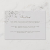 Orchids Reverie Ivory Formal Traditional Wedding Informatiekaartje (Voorkant)