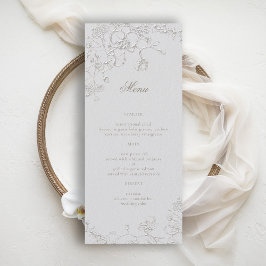 Orchids Reverie Ivory Formal Traditional Wedding Menu