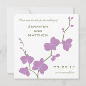 Orchids Save the Date -  Olive en Violet (Voorkant)