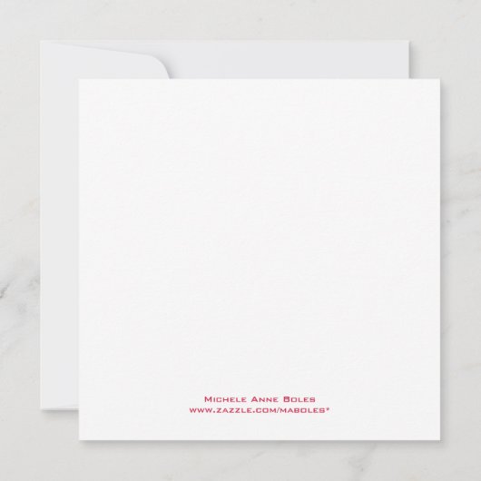 Orchids Save the Date - Red en White (Achterkant)