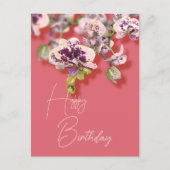 Orchids Tropical Floral Happy Birthday Briefkaart (Voorkant)