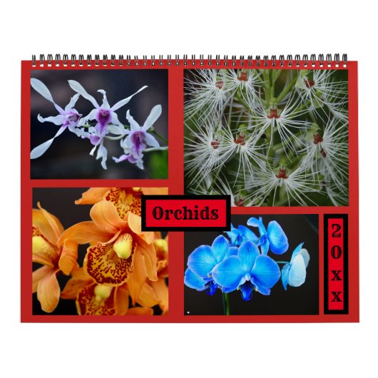 Orchids Wall Agenda Kalender (Hoes)