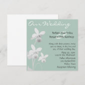 Orchids Wedding Uitnodiging (Voorkant / Achterkant)