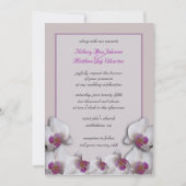 Orchids Wedding Uitnodiging (Voorkant)