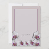 Orchids Wedding Uitnodiging (Achterkant)