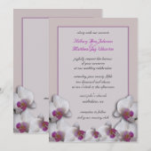 Orchids Wedding Uitnodiging (Voorkant / Achterkant)