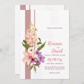 Orchids Wedding Uitnodiging (Voorkant / Achterkant)