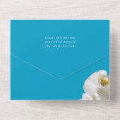 Orchids Woman's Birthday Party All In One Uitnodiging (Achterkant)