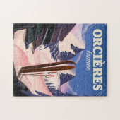 ORCIÈRES france ski poster Legpuzzel (Horizontaal)