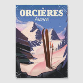ORCIÈRES frankrijk ski poster (Voorkant)