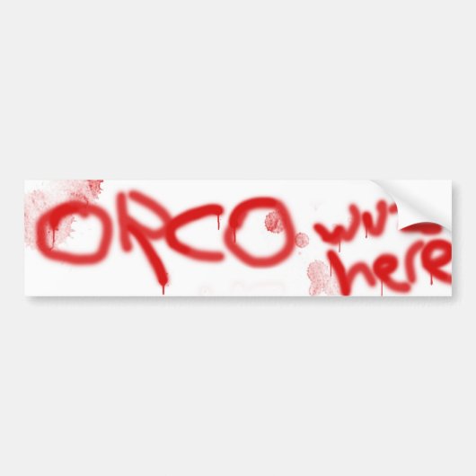 Orco-bumper sticker (Voorkant)