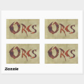 Orcs Rechthoekige Sticker (Vel)