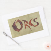 Orcs Rechthoekige Sticker (Envelop)