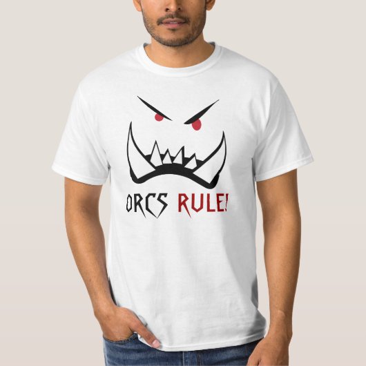 Orcs rule, monster t-shirt (Voorkant)