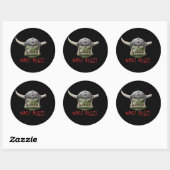 Orcs Rule! Ronde Sticker (Vel)