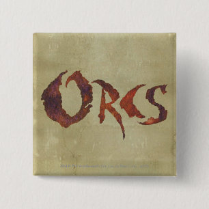 Orcs Vierkante Button 5,1 Cm