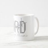 ORD Chicago Airport Typografie Koffiemok (Voorkant rechts)