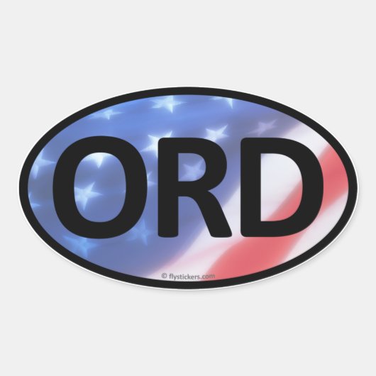 ORD Ovale Sticker (Voorkant)