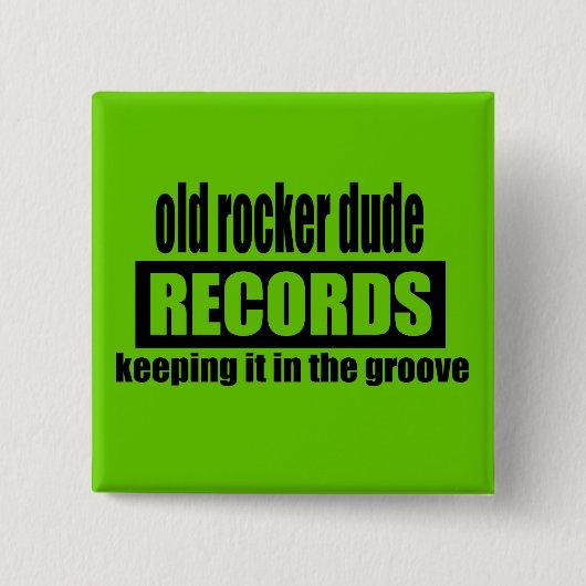 ORD-records Vierkante Button 5,1 Cm (Voorkant)