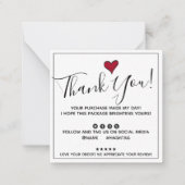 Orde Dank u Notitiekaartje (Voorkant)