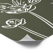 Orde der evenementen Wedding Periwinkle Blue Wildf Poster (Hoek)