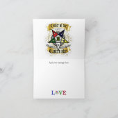 Orde der Wenskaarten van de Oosterse sterren Bedankkaart (Binnen)