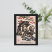Orde kolen nu Wereldoorlog II Briefkaart (Staand voorkant)