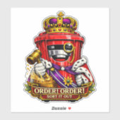 Orde! Orde! Sorteer het uit - Wielcontainer sticke Sticker (Vel)
