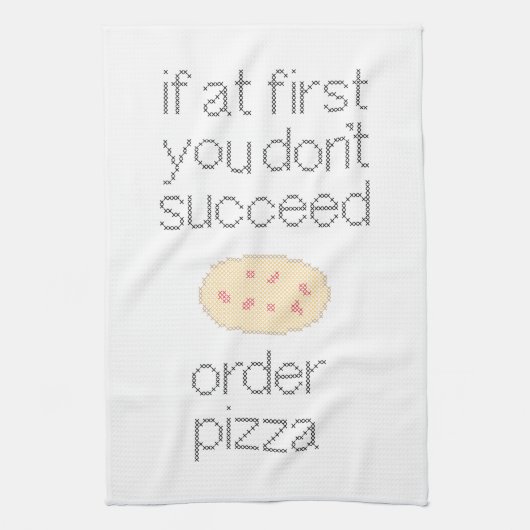 Orde Pizza! Theedoek (Verticaal)