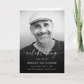 Orde van begrafenisdienst programma (Voorkant)