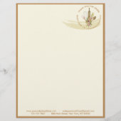 Orde van de bruine gele crème flyer (Achterkant)