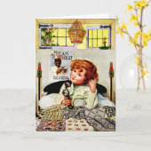 "ORDE VAN DE DAG"  CRM VAN TARWE GROETEN KAART (Gele Bloem)