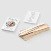 Orde van de dienst Memorial Funeral Program Handwaaier (Niet-gemonteerd)