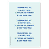 Orde van de Gebedskaart Kaart (Achterkant)