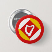 Orde van de Harp van Avacal Knop Ronde Button 5,7 Cm (Voorkant /achterkant)