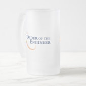 Orde van de Ingenieur Matglas Bierpul (Voorkant links)