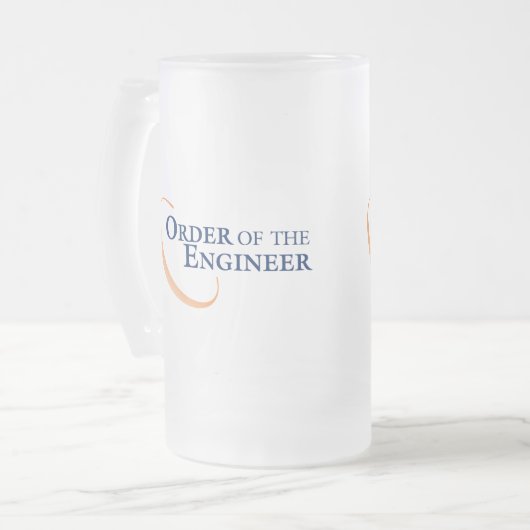 Orde van de Ingenieur Matglas Bierpul (Voorkant links)