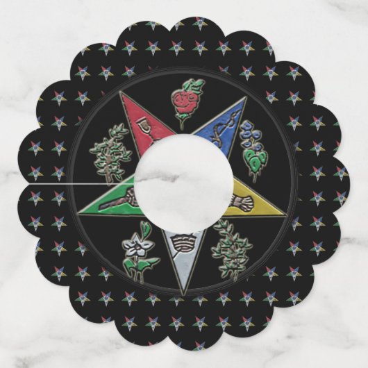 Orde van de Oostelijke Staat Wijnglaslabel (Achterkant)