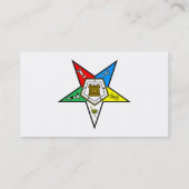 Orde van de oostelijke Star Blue Visitekaartje (Achterkant)