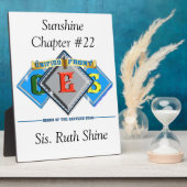 Orde van de oostelijke Star OES Fotoplaat (Zijkant)