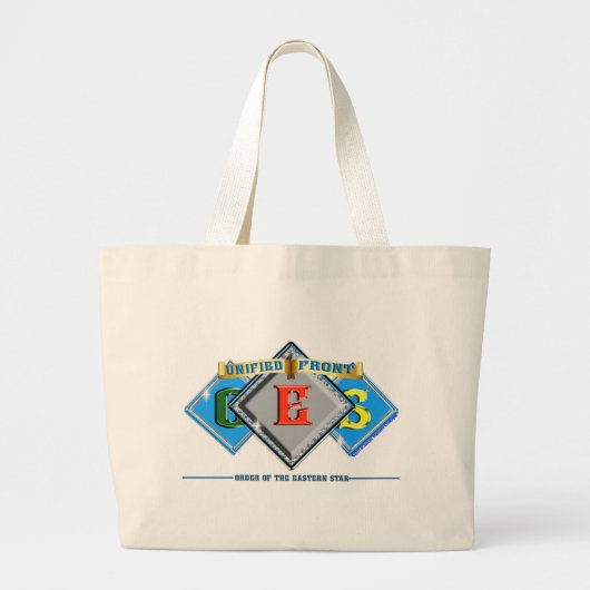 Orde van de oostelijke Star OES Grote Tote Bag (Voorkant)