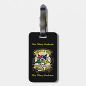 Orde van de oostelijke ster bagagelabel (Achterkant verticaal)