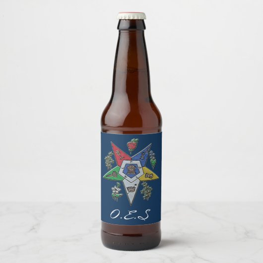 Orde van de oostelijke ster bier etiket (Voorkant)