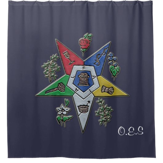 Orde van de oostelijke ster douchegordijn (Voorkant)