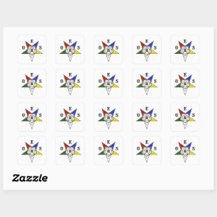 Orde van de Oostelijke Ster embleem van de Orde Vierkante Sticker