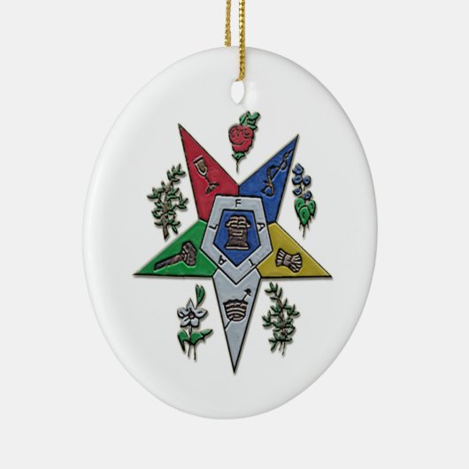 Orde van de oostelijke ster keramisch ornament (Rechts)