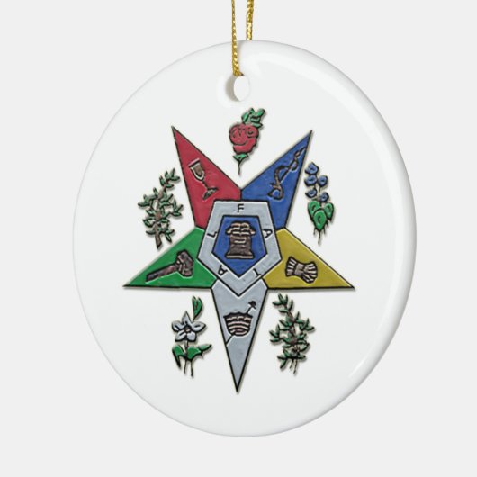 Orde van de oostelijke ster keramisch ornament (Links)